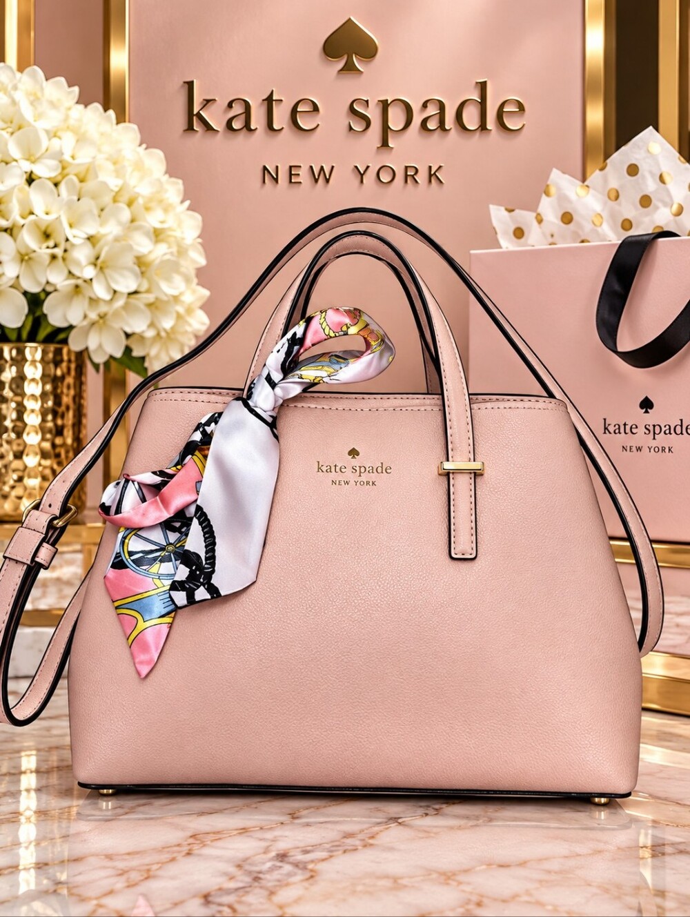 Kate Spade Cedar Street Maise Satchel In Blush PLC